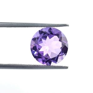 Améthyste du Brésil à facettes de qualité fine 6mm-7mm pierres précieuses en cristal de Quartz violet naturel pierres ovales coupe brillante pierres précieuses en vrac - Product Image 2