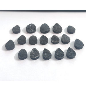 ที่มีคุณภาพสูง17ชิ้นสีดำดรูซี่ลูกแพร์ Cabochon 18x12mm-22x16mm 186.1 CTS สีฟ้าธรรมชาติอัญมณีสอบเทียบหลวมเรา $148" - Product Image 1