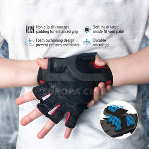 Guantes de Piel para Levantamiento de Pesas Más Vendidos, Guantes de Entrenamiento con Logotipo Personalizado - Product Image 3