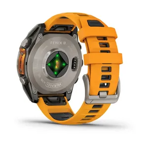 VENTAS CALIENTES Relojes Garmin Fenix 8 AMOLED Sapphire de 47 mm en Titanio Naranja Brillante - Product Image 3