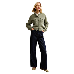 Chaqueta Bomber Personalizada de Otoño/Invierno para Mujer, Color Sólido, con Cierre y Logotipo, con Ribete de Piel, Transpirable, de Poliéster, Marca Personalizada - Product Image 1