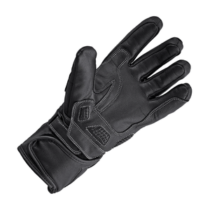 Men's Premium Black Leather Gloves for Winter Custom Printed Design Auto Racing and Motorbike Touring Wear - Product Image 6