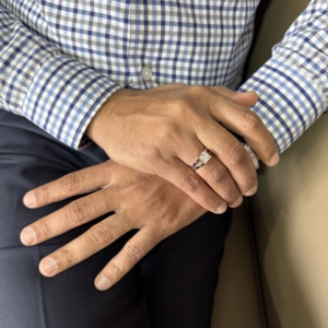 แหวนเพชรสำหรับผู้ชายลายเจ้าหญิง CT เจียระไน2.06เหรียญได้รับการรับรอง IGI ทองคำ14K และ18K ขายพลังงานศักดิ์ศรี - Product Image 4