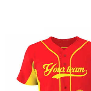 Camiseta de béisbol con botones de sublimación personalizada de poliéster 100% con nombre de equipo personalizado, camisetas deportivas cosidas bordadas para adultos - Product Image 3