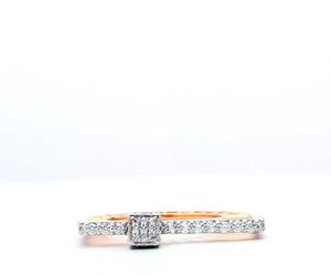 Femmes nouveau Style classique 14K or Zircon diamant anneaux en acier inoxydable incrustation alliage fiançailles mode Simple personnalité - Product Image 5