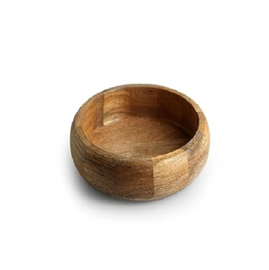 Tazón decorativo de madera de gran tamaño, ocho pulgadas de diámetro, hecho a mano, madera natural, centro de mesa para servir en la cocina, decoración del hogar - Product Image 4