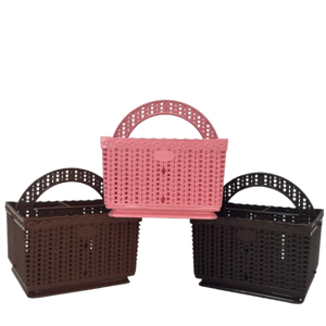 Cesta de plástico cuadrada duradera, respetuosa con el medio ambiente, 3 compartimentos con asa para uso seguro en la cocina industrial y doméstica en Vietnam - Product Image 1