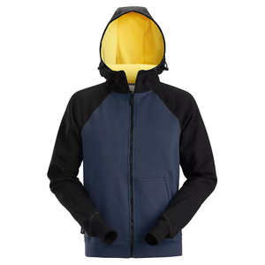 Sweatshirts à capuche zippés avec logo personnalisé Sweatshirts à capuche épais vierge avec impression bouffante poids lourd Boxy haute qualité avec fermetures à glissière - Product Image 5