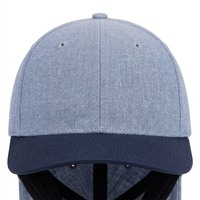 Casquette de baseball ajustable à visière plate personnalisée, bleu délavé, style streetwear hip-hop, casquette de golf en maille, casquette en polyester imperméable pour enfant