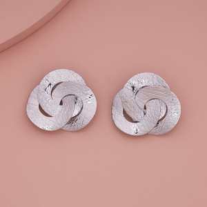 Trendy Drop Earrings 185895 Alloy Number Shape with <b>Emerald</b> for Wedding Engagement or Gift - Product Image 5