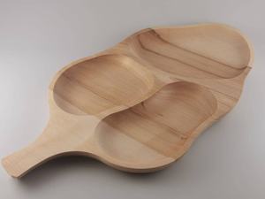 Bandeja y Plato Redondo de Madera Natural Ecológica Hecha a Mano al por Mayor, Clásico para Fiestas - Product Image 4