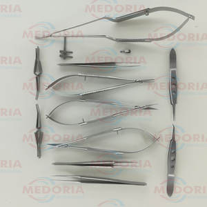 Offre Spéciale Medoria International Ciseaux Pièce Personnalisée Chirurgie De La Main 13 Pcs Yasargil Bulldog Castroviejo Ciseaux Pince À Épiler - Product Image 1
