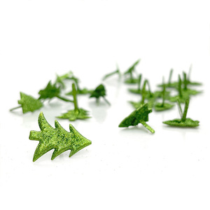 24Pcs Metal 18mm Shiny Christmas Tree Holiday Decorative Crafting Fasteners Brads - Product Image 5