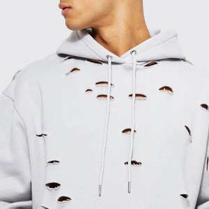 Vente en gros Vêtements décontractés pour hommes Sweats à capuche vieillis Couleur personnalisée Streetwear pour hommes Sweats à capuche vieillis - Product Image 3