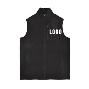 Logo personnalisé pour hommes gilet polaire Slim Fit respirant polaire sans manches veste fermeture éclair complète chasse en plein air polaire gilet pour hommes - Product Image 6