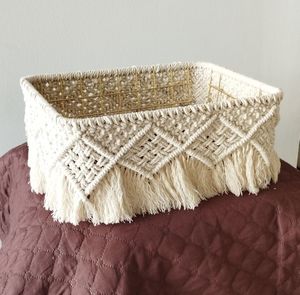 Cesta de Macramé de Primera Calidad para Almacenamiento Duradero en el Hogar, con Construcción de Fibra Natural y Resistente - Product Image 6