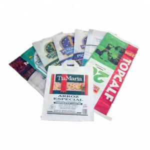 Sacos de PP tejidos blancos/azules 25/50Kg Bolsas de embalaje de plástico impresas digitalmente Mejor precio Listo para enviar Marca HM - Product Image 2