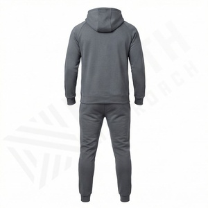 Ensemble de survêtement pour homme brodé, sweat à capuche zippé de haute qualité, ensemble de course, survêtement en polaire respirant, couleur personnalisée - Product Image 2
