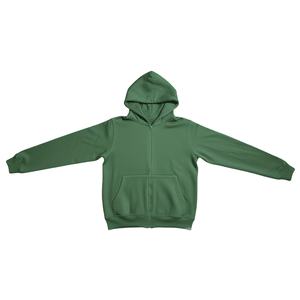 Sudadera con capucha para hombre de mezcla de algodón básico de alta calidad, sudaderas con cremallera de gran tamaño con logotipo personalizado para hombres, sudaderas con cremallera 2025 para adultos - Product Image 1