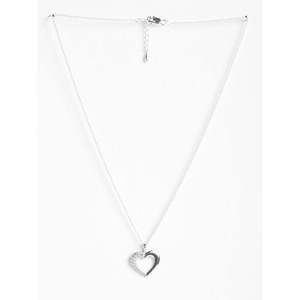 Collar con Colgante de Corazón CLARA Brisa, Plata de Ley 925 con Rodio, con Circonita, Diamante y Perla, Estilo Vintage, Moderno, para Compromiso - Product Image 3