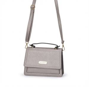 Borsa a Tracolla e Borsetta in Pelle PU con Blocco RFID, Motivo Lichee e Decorazione a Lettere, con Due Cinghie per Donne - Product Image 5