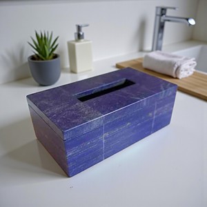 Funda para Caja de Pañuelos de Piedra Lapislázuli Más Vendida, Portapañuelos Hecho a Mano de Lujo, Accesorios Modernos para el Hogar, Fabricante Mayorista - Product Image 2