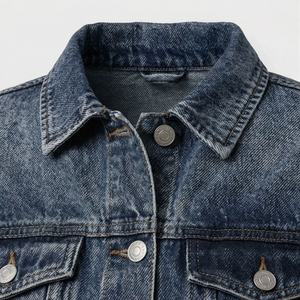 แจ็คเก็ตยีนส์ผ้าแคนวาสผู้หญิงแฟชั่นสั่งทำพิเศษ ระบายอากาศได้ดี ไม่ยับ ใส่ได้ในฤดูหนาว เหมาะสำหรับงานมืออาชีพ บริการ OEM ทอผ้าอย่างมีสไตล์ เสื้อคลุมทันสมัย - Product Image 4