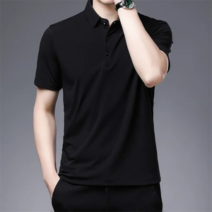 OEM Custom Men's Short <b>Sleeve</b> for Polo Rugby Shirt High Quality Soft Fabric Stylish Solid Pattern for Relaxed Days Sporty Looks - Product Image 1
