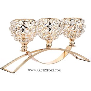 Centre de table de mariage décoration de table votives éclaircissantes haute qualité bougeoirs d'intérieur et d'extérieur de luxe de grande taille - Product Image 1