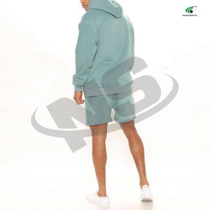 Conjunto de Sudadera con Capucha y Pantalones Cortos Extra Grandes Personalizados para Hombre, Felpa Técnica de Algodón, Chándal Deportivo Informal, Venta al por Mayor, la Mejor Calidad - Product Image 5