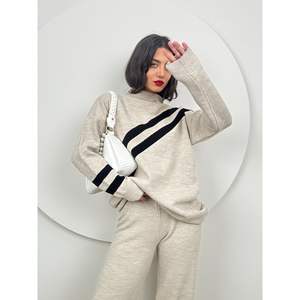 Conjunto de Dos Piezas de Punto Informal - 5009 Estilo a Rayas - Product Image 6