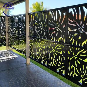 Valla de privacidad de aluminio con recubrimiento en polvo de tamaño personalizado moderno Valla de corte láser para jardín - Product Image 3