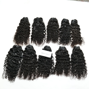 Cutícula sin procesar alineada 100% Temple Extensiones de cabello humano vietnamita Venta al por mayor Precio de fábrica Onda profunda Onda natural rizada - Product Image 2