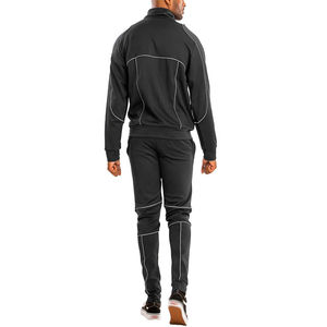 Chaquetas y pantalones de chándal con cremallera para hombre al por mayor, conjuntos informales para deportes al aire libre, ropa deportiva para correr, pantalones, chándal para hombre - Product Image 3