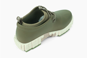 Arch Support Bottes de pluie à la cheville à lacets Semelle extérieure en TPU Bottes à plateforme imperméables lavables en machine Bb10 - Product Image 4