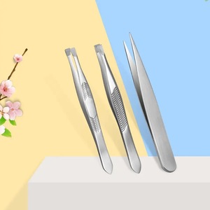 Pince à épiler professionnelle en acier inoxydable personnalisée pour l'épilation des sourcils et des sourcils, outils de maquillage et de beauté pour femmes - Product Image 5