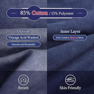 Sudadera con capucha lavada con ácido Vintage personalizada para hombre, ropa de calle de moda de gran tamaño, sudaderas con capucha, ropa a granel, proveedor de fábrica - Product Image 5