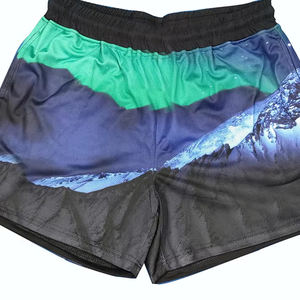 Shorts d'entraînement de sport d'été de style nouveau pour hommes respirant motif solide par sublimation vêtements de rue service OEM disponible teint en couleur unie - Product Image 4
