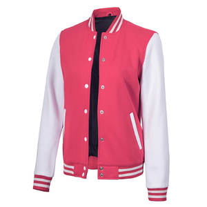 Nouveauté Veste Letterman courte pour femme, blouson court uni et décontracté boutonné, blouson d'extérieur léger avec poches - Product Image 6
