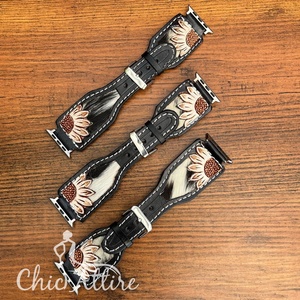 สายนาฬิกาหนังวัวตามสั่งแบบหรูหราสายนาฬิกาหนังวัวแบบเข็มปลดเร็วสายนาฬิกาเปลี่ยนสายหนังวัวทำมือ - Product Image 1