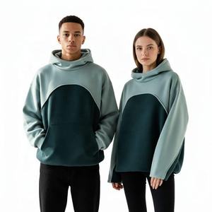 เสื้อฮู้ดดี้โอเวอร์ไซส์แบบกำหนดเองสำหรับผู้ชาย ผ้าหนา 500 กรัม ทรงโอเวอร์ไซส์ ผ้าเฟรนช์เทอร์รี่ ไหล่ตก ตัดสั้น ปรับแต่งได้ - Product Image 2