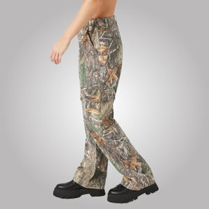 Custom Design Latest Women's Premium Camo Cargo Pants - Stylish <b>Camouflage</b> Printed Trousers Multi-Pocket <b>for</b> Outdoor Casual Wear - Product Image 4