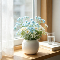 Fleurs artificielles réalistes de type Gypsophile, style bohème, pour décoration florale de mariage, fournitures en vrac pour la maison