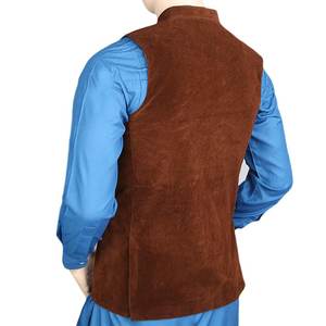 Chaleco de terciopelo para hombre - Marrón - Product Image 6