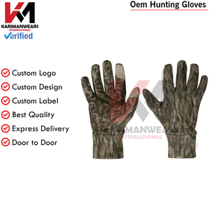 Gants de chasse en polaire par temps froid pour hommes Matériau extensible durable et chaud Poignée de paume texturée Tous les gants d'aventures en plein air - Product Image 2