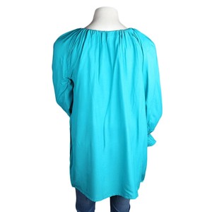 Kurti holgado bordado para mujer - Verde marino - Product Image 2