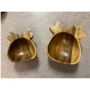 Bol de cerf en bois design personnalisé pour décoration de table de mariage pour enfants bols de service aux fruits secs pour dessert table à manger cuisine maison - Product Image 4
