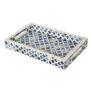 Handmade Bone Inlay <b>Tray</b> for Serving Elegant Decorative <b>Breakfast</b> <b>Tray</b> for Ramadan for Fruit Coffee Tea - Product Image 1