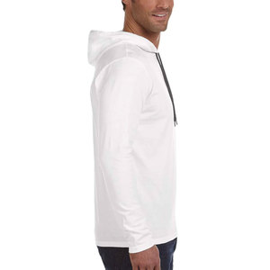 Camiseta de manga larga de corte regular para hombre, Camiseta deportiva con capucha - Product Image 6