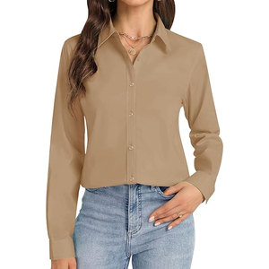 Camisa de Manga Larga con Botones para Mujer - Product Image 1